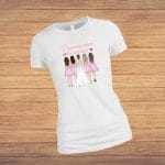 Tricou domnisoara de onoare personalizat, Bumbac, Alb, TMD0019.1 - imagine 4