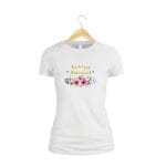 Tricou domnisoara de onoare personalizat, Bumbac, Alb, TMD017.1 - imagine 2