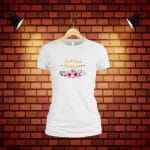 Tricou domnisoara de onoare personalizat, Bumbac, Alb, TMD017.1 - imagine 4