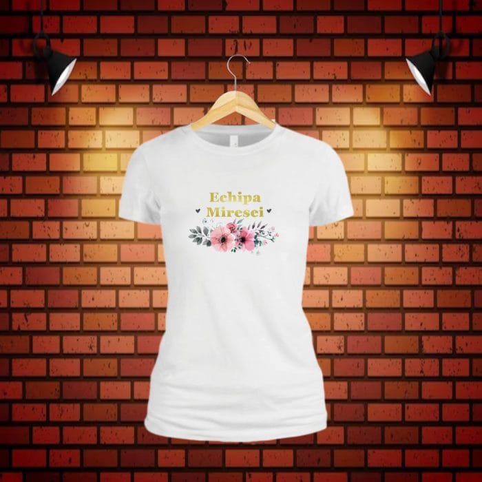 Tricou domnisoara de onoare personalizat, Bumbac, Alb, TMD017.1 - imagine 4
