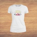 Tricou domnisoara de onoare personalizat, Bumbac, Alb, TMD017.1 - imagine 5