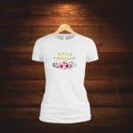 Tricou domnisoara de onoare personalizat, Bumbac, Alb, TMD017.1 - imagine 3