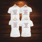 Set 4 Tricouri personalizate, Nasi, Miri, Bumbac, Alb, TNM001 - imagine 3