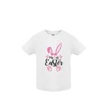 Tricou fetita, Primul Paste, Bumbac, Alb, TP11