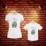 Set Tricouri Paște, Mama-fiica, Alb, TP13 - imagine 3