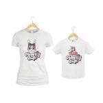 Set Tricouri Paște, Mama-fiica, Alb, TP14 - imagine 2