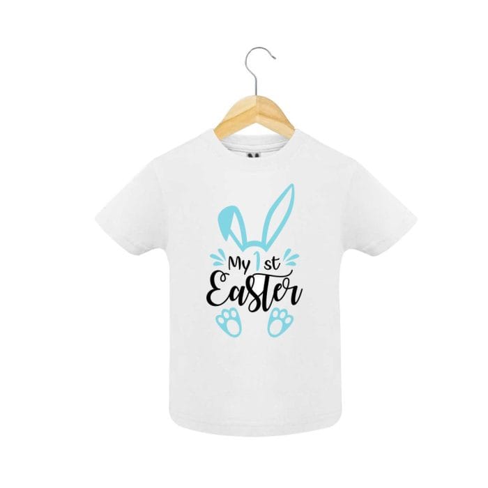Tricou baiat, Primul Paste, Bumbac, Alb, TP15 - imagine 2