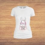 Tricou Pentru Paste, Viitoare mamica, Gravida, Bumbac, Alb, TP17 - imagine 3