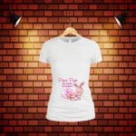 Tricou Paste viitoare mamica, Alb, TP18 - imagine 4