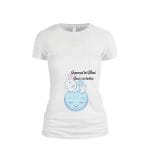 Tricou Pentru Paste, Viitoare mamica, Gravida, Bumbac, Alb, TP21