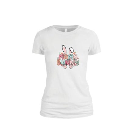 Tricou Pentru Paste, Mamica, Bumbac, Alb, TP22
