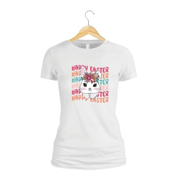 Tricou Pentru Paste, Dama, Bumbac, Alb, TP26 - imagine 2