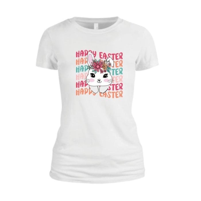 Tricou Pentru Paste, Dama, Bumbac, Alb, TP26 - imagine 1
