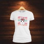 Tricou Pentru Paste, Dama, Bumbac, Alb, TP26 - imagine 5