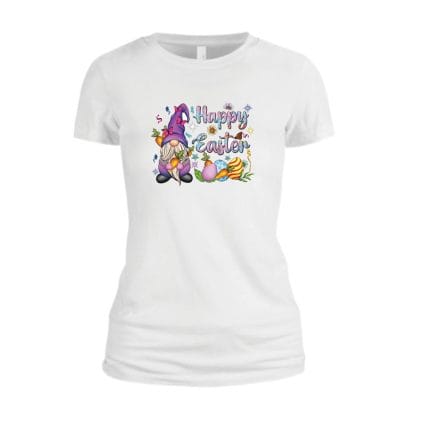 Tricou Pentru Paste, Dama, Bumbac, Alb, TP28