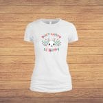 Tricou Pentru Paste, Dama, Bumbac, Alb, TP29 - imagine 4