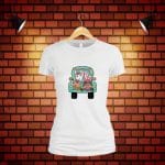 Tricou Pentru Paste, Dama, Bumbac, Alb, TP36 - imagine 5