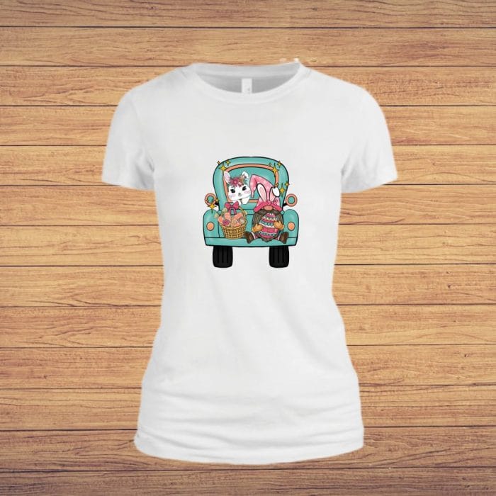 Tricou Pentru Paste, Dama, Bumbac, Alb, TP36 - imagine 4
