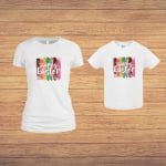 Set Tricouri Paște, Mama-fiica, Alb, TP38 - imagine 4