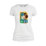 Tricou dama, Hello Summer, Bumbac, Alb, TU35