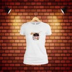 Tricou dama, Nutella, Bumbac, Alb, TU38 - imagine 5