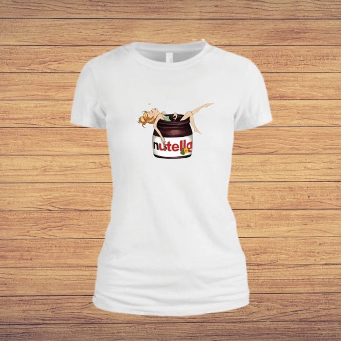 Tricou dama, Nutella, Bumbac, Alb, TU38 - imagine 4