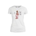 Tricou dama, Lovin The Mom Life, Bumbac, Alb, TU71