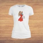 Tricou dama, Made With Love, Bumbac, Alb, TU78 - imagine 4