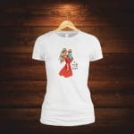 Tricou dama, Made With Love, Bumbac, Alb, TU78 - imagine 5