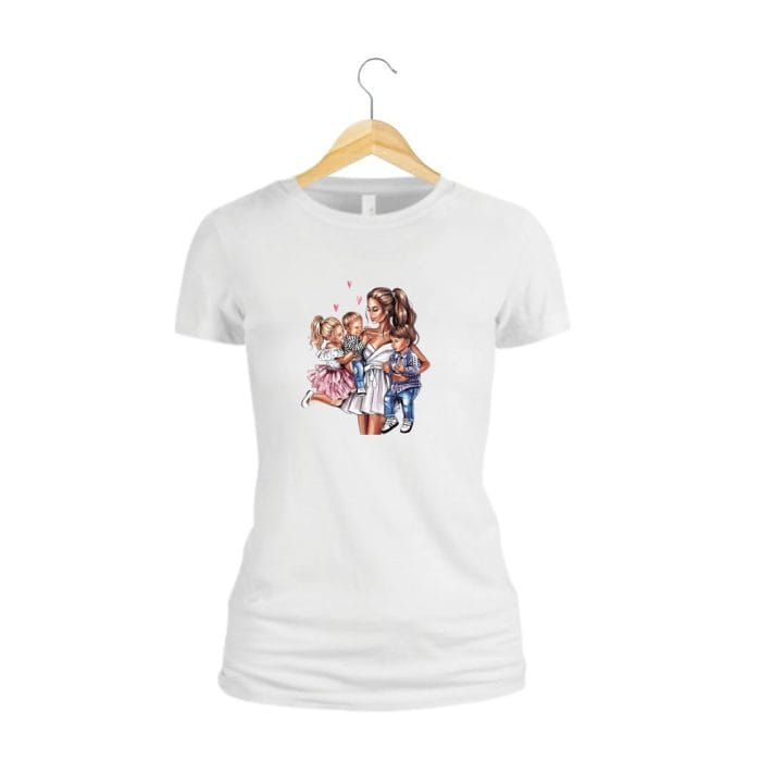 Tricou dama, Mama, Bumbac, Alb, TU89 - imagine 2
