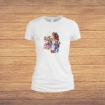 Tricou dama, Mama, Bumbac, Alb, TU89 - imagine 4