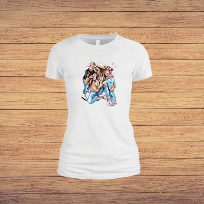 Tricou dama, Mama, Bumbac, Alb, TU94 - imagine 4