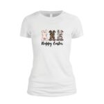 Tricou Happy Easter Dama Alb Tp35