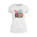 Tricou Paste Ilustrat Dama Alb Tp34