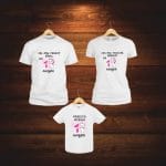 Set 3 tricouri pentru aniversarea de 1 an, taiere mot, Pisica Marrie, Bumbac, Alb, TM15 - imagine 5