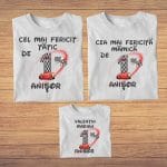 Set 3 tricouri pentru aniversarea de 1 an, taiere mot, Masinile Cars, Bumbac, Alb, TM20 - imagine 4