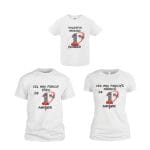 Set 3 tricouri pentru aniversarea de 1 an, taiere mot, Masinile Cars, Bumbac, Alb, TM20