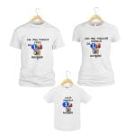 Set 3 tricouri pentru aniversarea de 1 an, taiere mot, Elefantul Cici si furnicuta, Bumbac, Alb, TM26 - imagine 2