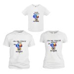 Set 3 tricouri pentru aniversarea de 1 an, taiere mot, Elefantul Cici si furnicuta, Bumbac, Alb, TM26