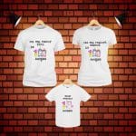 Set 3 tricouri pentru aniversarea de 1 an, taiere mot, Unicorn, Bumbac, Alb, TM28 - imagine 5