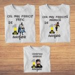 Set 3 tricouri pentru aniversarea de 1 an, taiere mot, Tematica Batman, Bumbac, Alb, TM32 - imagine 4