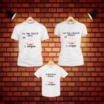 Set 3 tricouri pentru aniversarea de 1 an, taiere mot, Lebede, Bumbac, Alb, TM41 - imagine 5