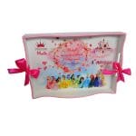 Set Mot Personalizat, Printesele Disney, 5 Piese, Lemn, Roz, 20x30cm, SMD050 - imagine 2