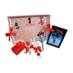 Set Mot Personalizat, Spider Man, 6 Piese, Lemn, Rosu, 20x30cm, SMD053