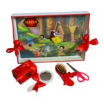 Set Mot Personalizat, Alba ca Zapada, 5 Piese, Lemn, Rosu, 20x30cm, SMD004 - imagine 3