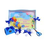 Set Mot Personalizat, Elefantul Cici, 5 Piese, Lemn, Albastru, 20x30cm, SMD026 - imagine 3