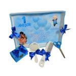 Set Mot Personalizat, Baby Boy, 5 Piese, Lemn, Albastru, 20x30cm, SMD011 - imagine 3