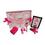 Set Mot Personalizat, Lebede, 6 Piese, Lemn, Roz, 20x30cm, SMD031 - imagine 2