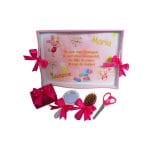Set Mot Personalizat, Porcusorul Piglet, 5 Piese, Lemn, Roz, 20x30cm, SMD046 - imagine 3