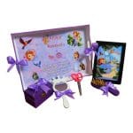 Set Mot Personalizat, Printesa Sofia, 6 Piese, Lemn, Mov, 20x30cm, SMD047 - imagine 2